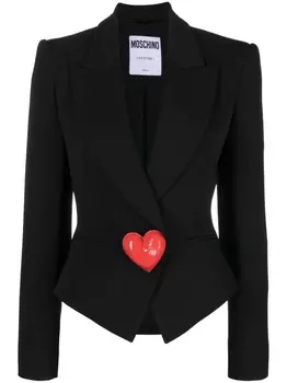 Moschino декорированный блейзер, черный