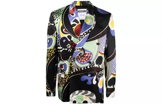 MOSCHINO Деловые костюмы мужские черные