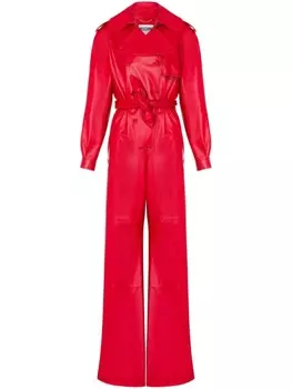 Moschino двубортный комбинезон, красный