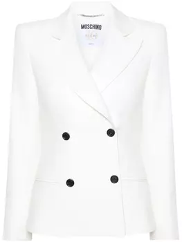 Moschino двубортный пиджак, белый