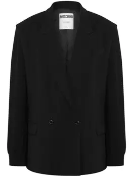 Moschino двубортный пиджак, черный