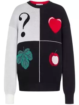 Moschino джемпер из вирджинской шерсти, красный