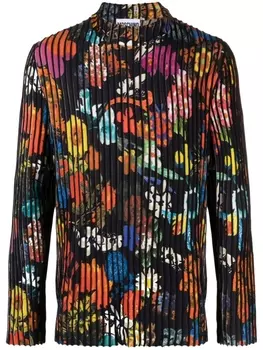 Moschino джемпер с цветочным принтом, черный