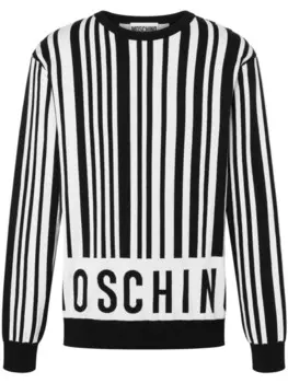 Moschino джемпер с принтом, черный