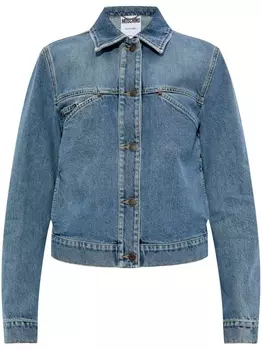Moschino джинсовая куртка на пуговицах, синий