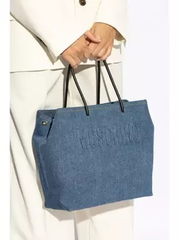 Moschino джинсовая сумка-тоут, синий