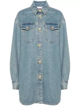Moschino джинсовое платье мини, синий