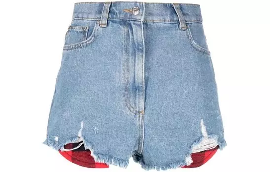 MOSCHINO Джинсовые шорты женские небесно-голубые