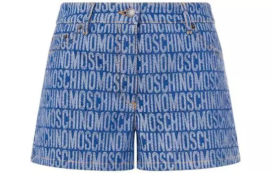 MOSCHINO Джинсовые шорты женские синие