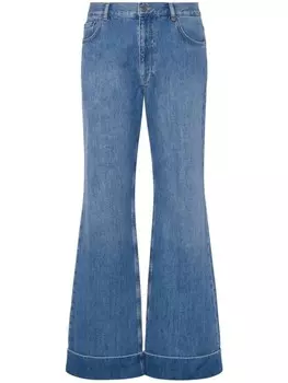 Moschino джинсы bootcut средней посадки, синий