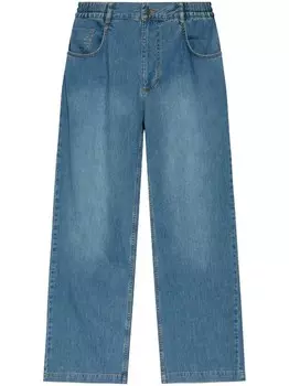 Moschino джинсы с широкими штанинами, синий