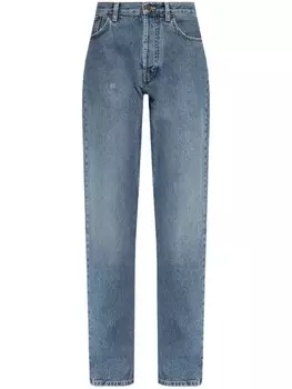 Moschino джинсы с высокой посадкой, синий