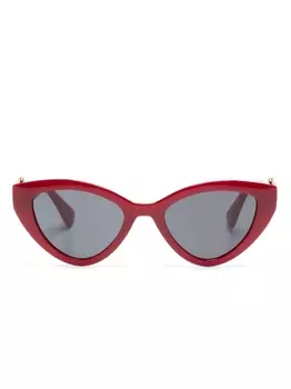 Moschino Eyewear солнцезащитные очки с затемненными линзами, красный
