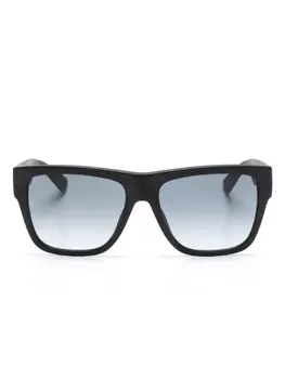 Moschino Eyewear солнцезащитные очки трапециевидной формы, черный