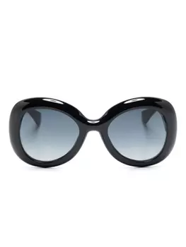 Moschino Eyewear солнцезащитные очки в массивной оправе с логотипом, черный