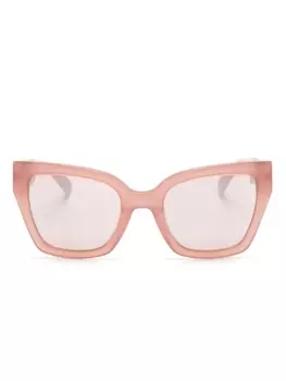Moschino Eyewear солнцезащитные очки в оправе 'бабочка', розовый