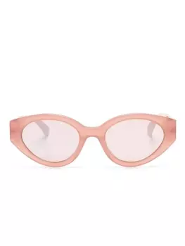 Moschino Eyewear солнцезащитные очки в оправе 'кошачий глаз', розовый