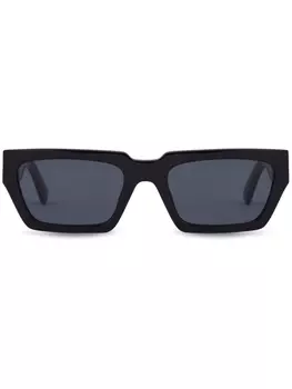 Moschino Eyewear солнцезащитные очки в оправе 'кошачий глаз', черный