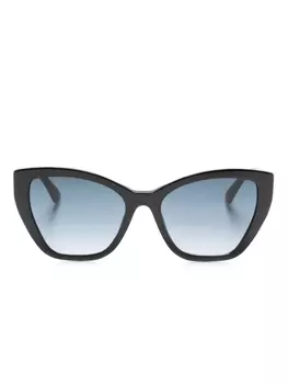 Moschino Eyewear солнцезащитные очки в оправе 'кошачий глаз', черный
