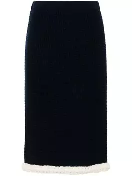 Moschino фактурная юбка, синий