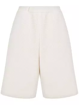 Moschino фактурные шорты, белый