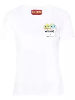 Moschino футболка Puzzle Bobble, белый