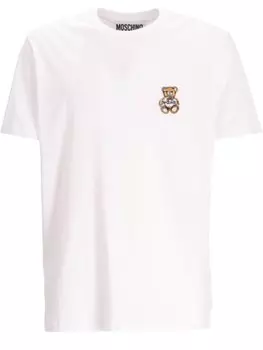 Moschino футболка с аппликацией teddy bear, белый