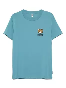 Moschino футболка с аппликацией Teddy Bear, синий