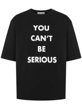 Moschino футболка с графичным принтом, черный