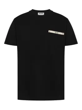 Moschino футболка с карманом, черный