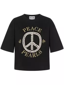 Moschino футболка с короткими рукавами, черный