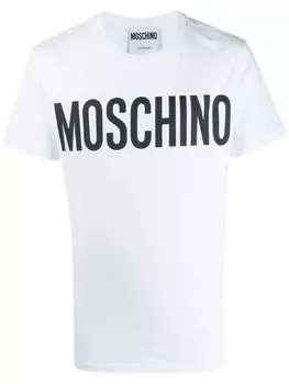 Moschino футболка с логотипом, белый