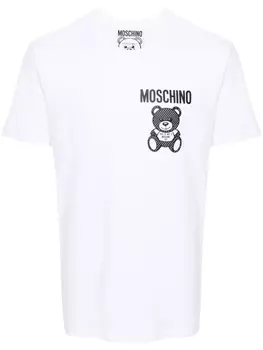 Moschino футболка с логотипом, белый