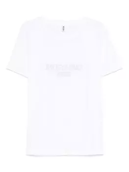 Moschino футболка с логотипом, белый