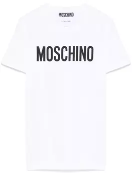Moschino футболка с логотипом, белый