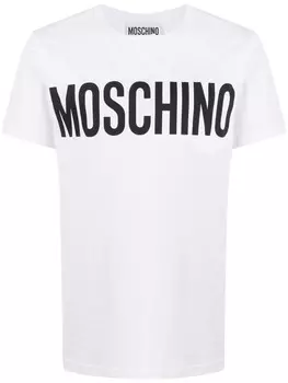 Moschino футболка с логотипом, белый