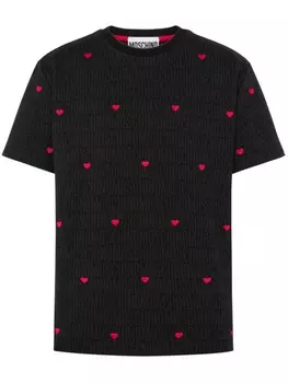 Moschino футболка с логотипом, черный