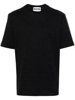 Moschino футболка с логотипом, черный