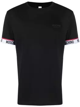 Moschino футболка с логотипом, черный