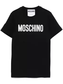 Moschino футболка с логотипом, черный