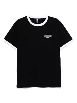 Moschino футболка с логотипом, черный