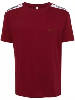 Moschino футболка с логотипом, красный