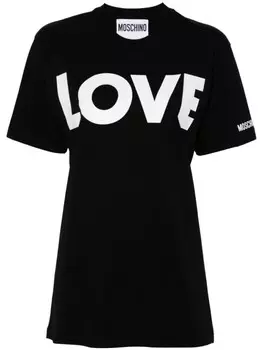 Moschino футболка с принтом, черный