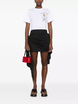 Moschino футболка с принтом плюшевого мишки, белый