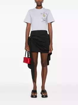 Moschino футболка с принтом плюшевого мишки, серый