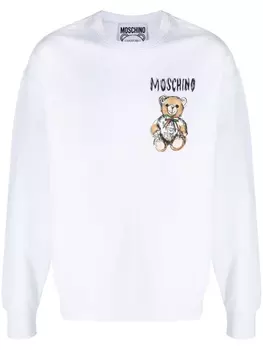 Moschino футболка с принтом Teddy Bear, белый
