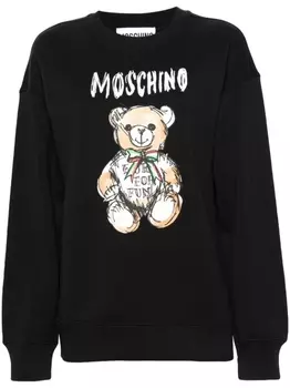 Moschino футболка с принтом Teddy Bear, черный