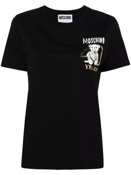 Moschino футболка с принтом Teddy Bear, черный
