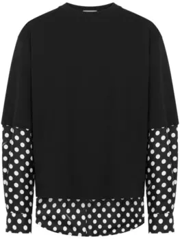 Moschino футболка со вставками, черный