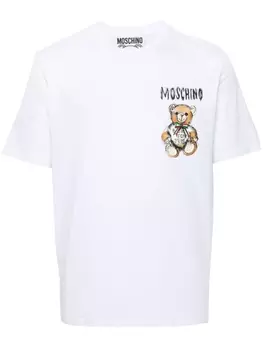 Moschino футболка Teddy Bear, белый